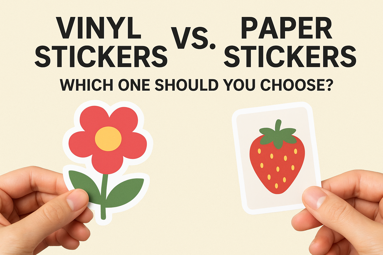 Vinyl Stickers vs. Paper Stickers
